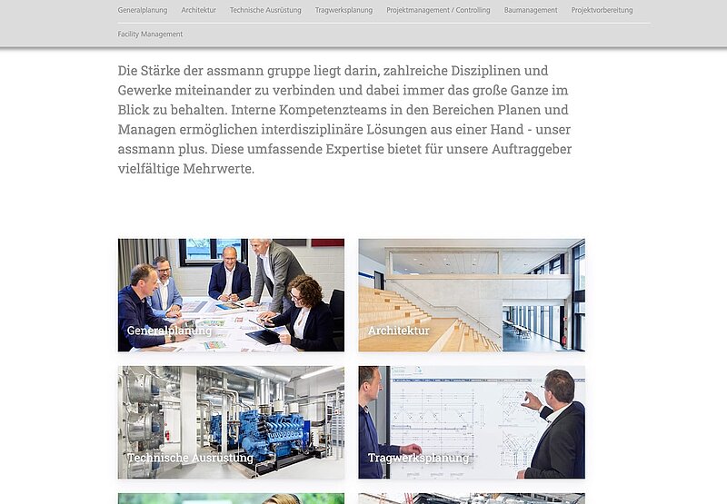 assmann gruppe | Webentwicklung Bremerhaven